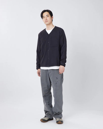 SNOW PEAK FLEXIBLE INSULATED CARDIGAN - BLACK