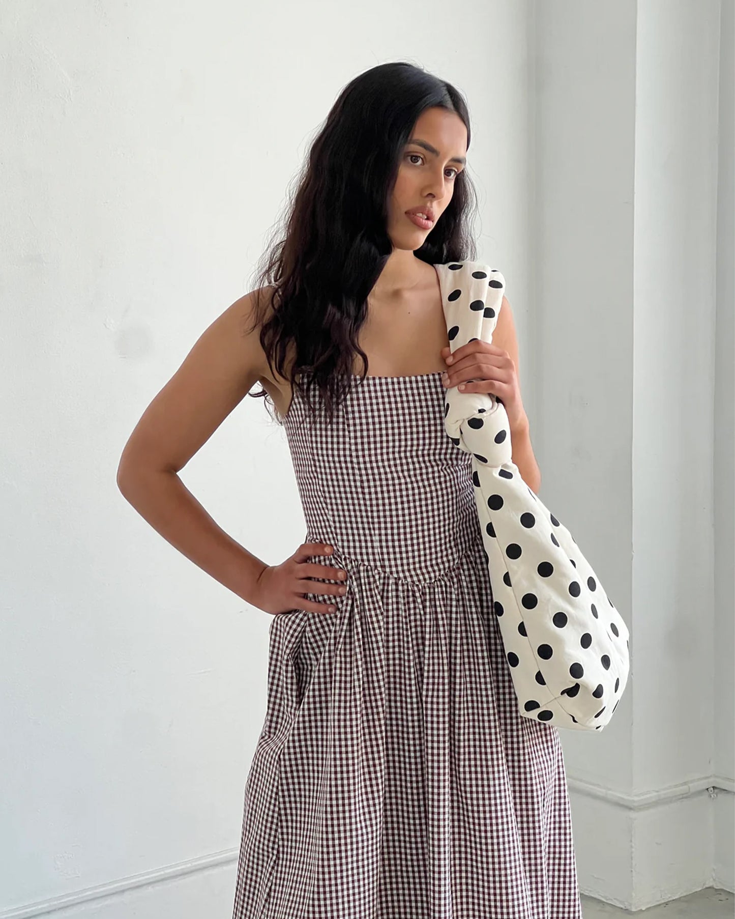 A BRONZE AGE - JOAN TOTE BAG - POLKA DOT