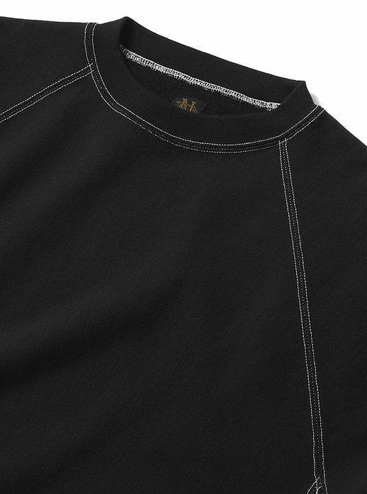 BATONER JUMBERCA URAKE CREW NECK - BLACK