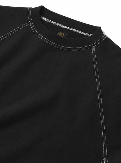 BATONER JUMBERCA URAKE CREW NECK - BLACK