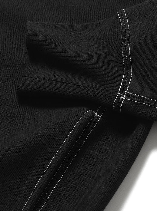 BATONER JUMBERCA URAKE CREW NECK - BLACK