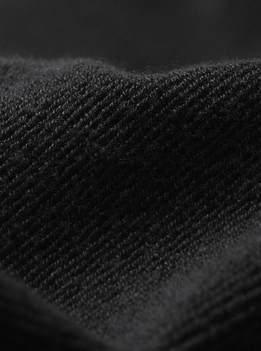 BATONER JUMBERCA URAKE CREW NECK - BLACK