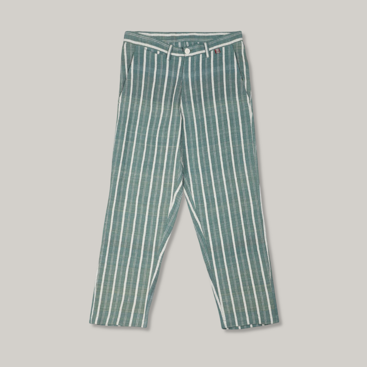 KARDO THOMAS TROUSER - GREEN/ NATURAL