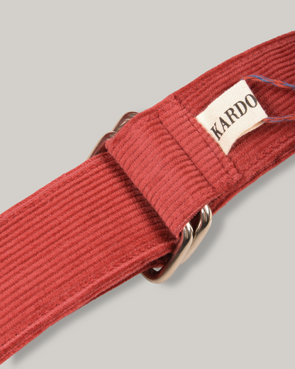 KARDO COTTON CORDUROY BELT - CORAL