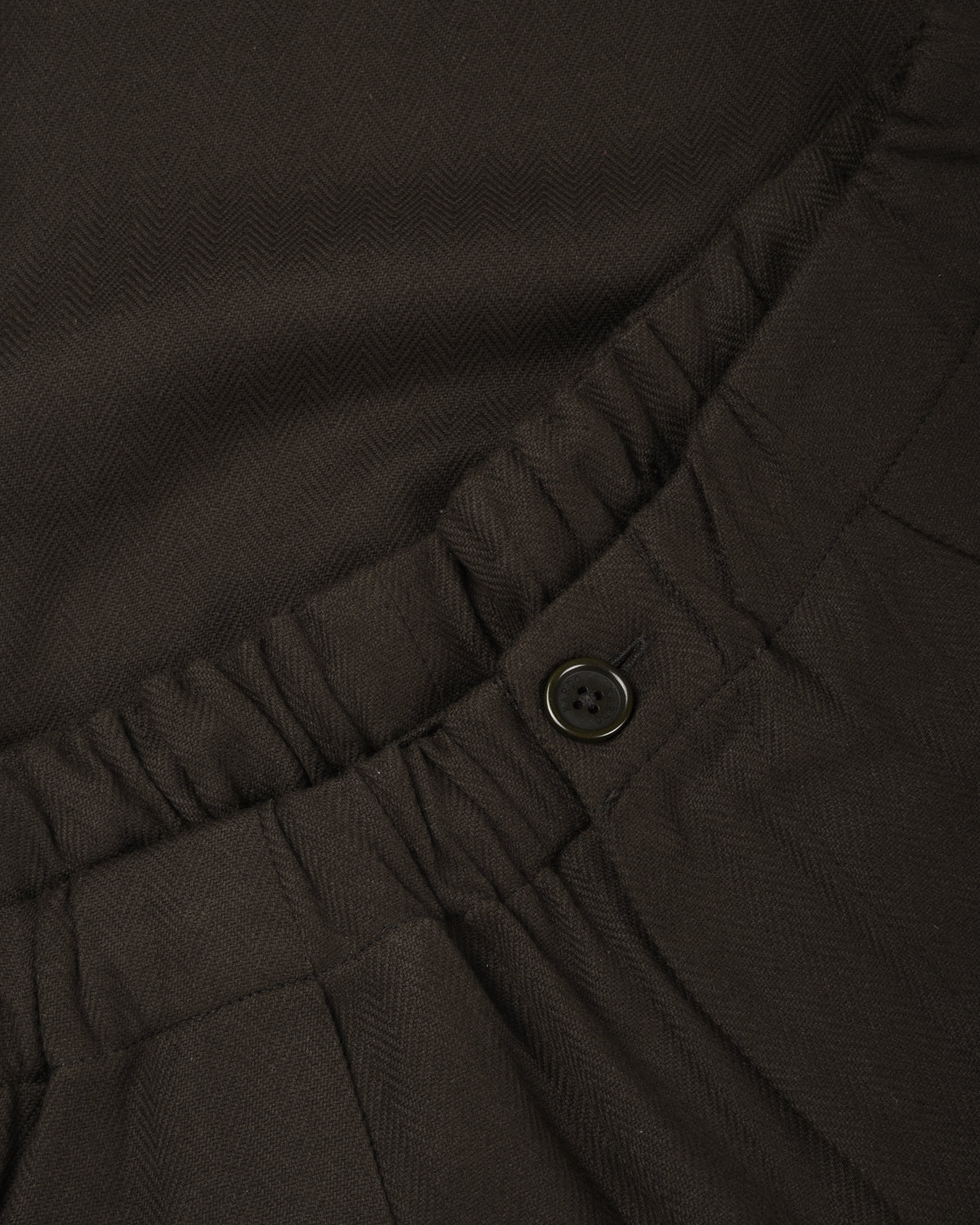 KARDO TAKA HERRINGBONE TROUSER - DARK GREEN