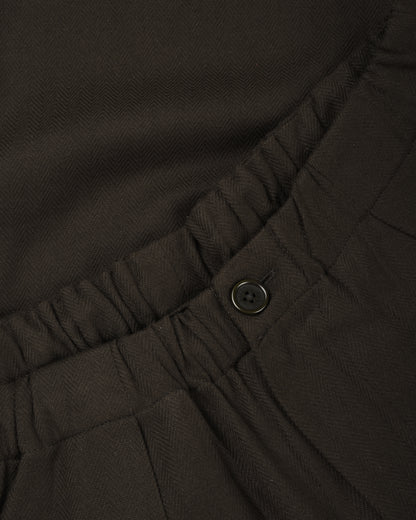 KARDO TAKA HERRINGBONE TROUSER - DARK GREEN