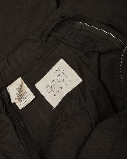 KARDO TAKA HERRINGBONE TROUSER - DARK GREEN