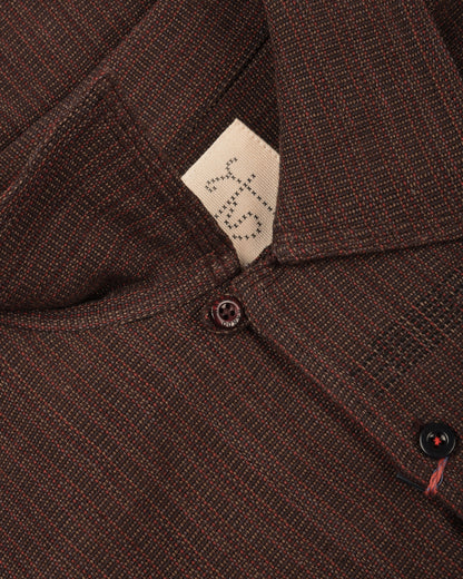 KARDO CHINTAN LS SHIRT - MAHOGANY