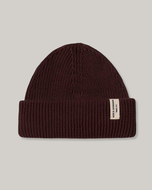 MERZ B. SCHWANEN KBN01 BEANIE - CHOCOLATE