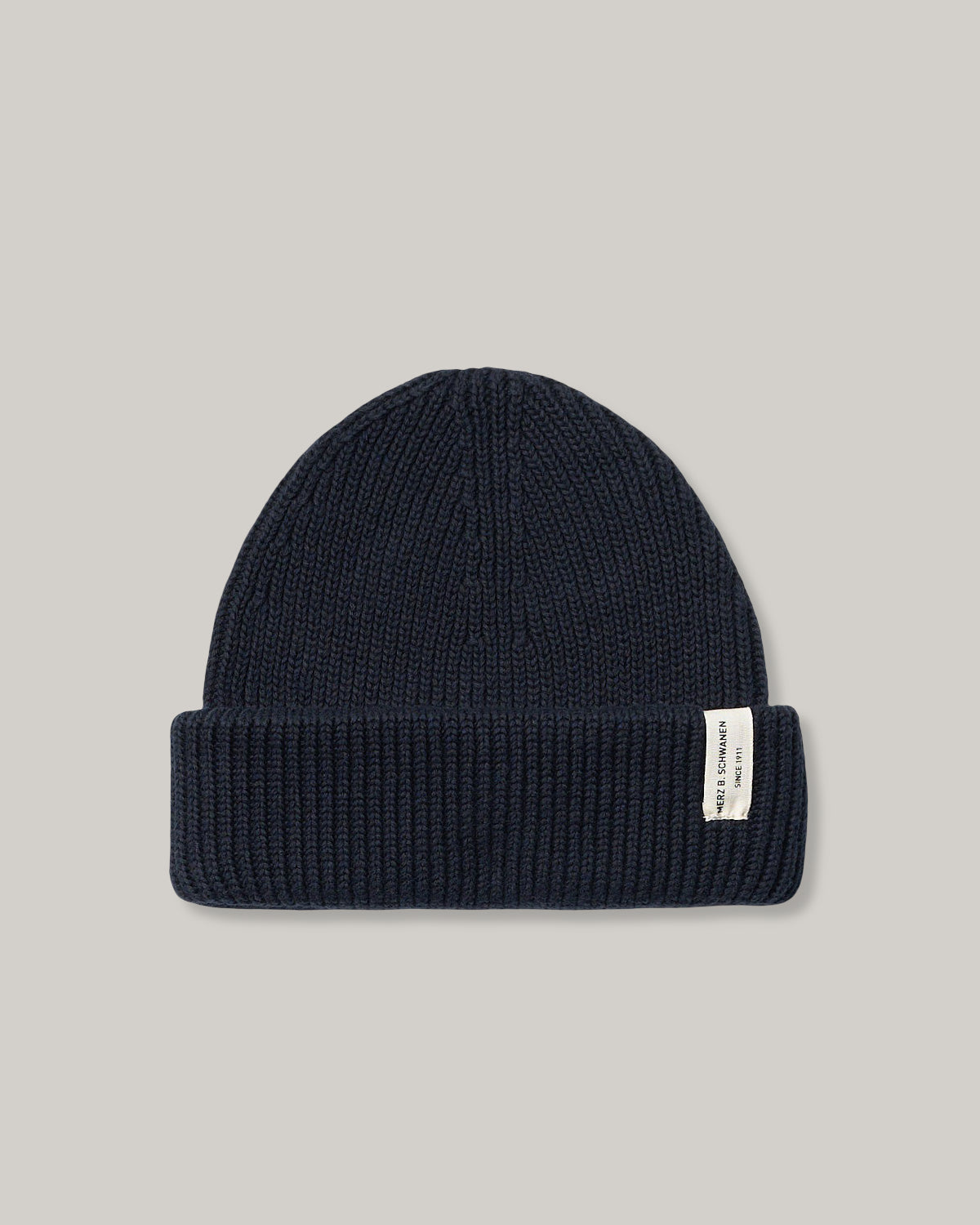 MERZ B. SCHWANEN KBN01 BEANIE - DARK NAVY