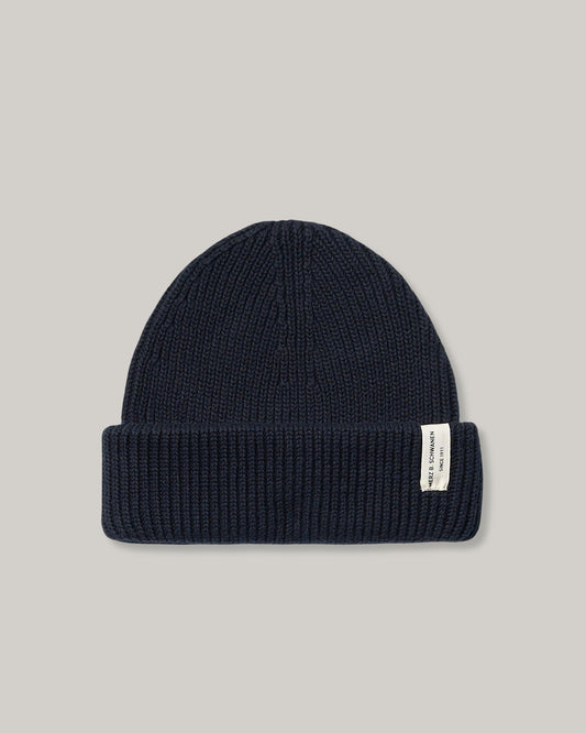 MERZ B. SCHWANEN KBN01 BEANIE - DARK NAVY