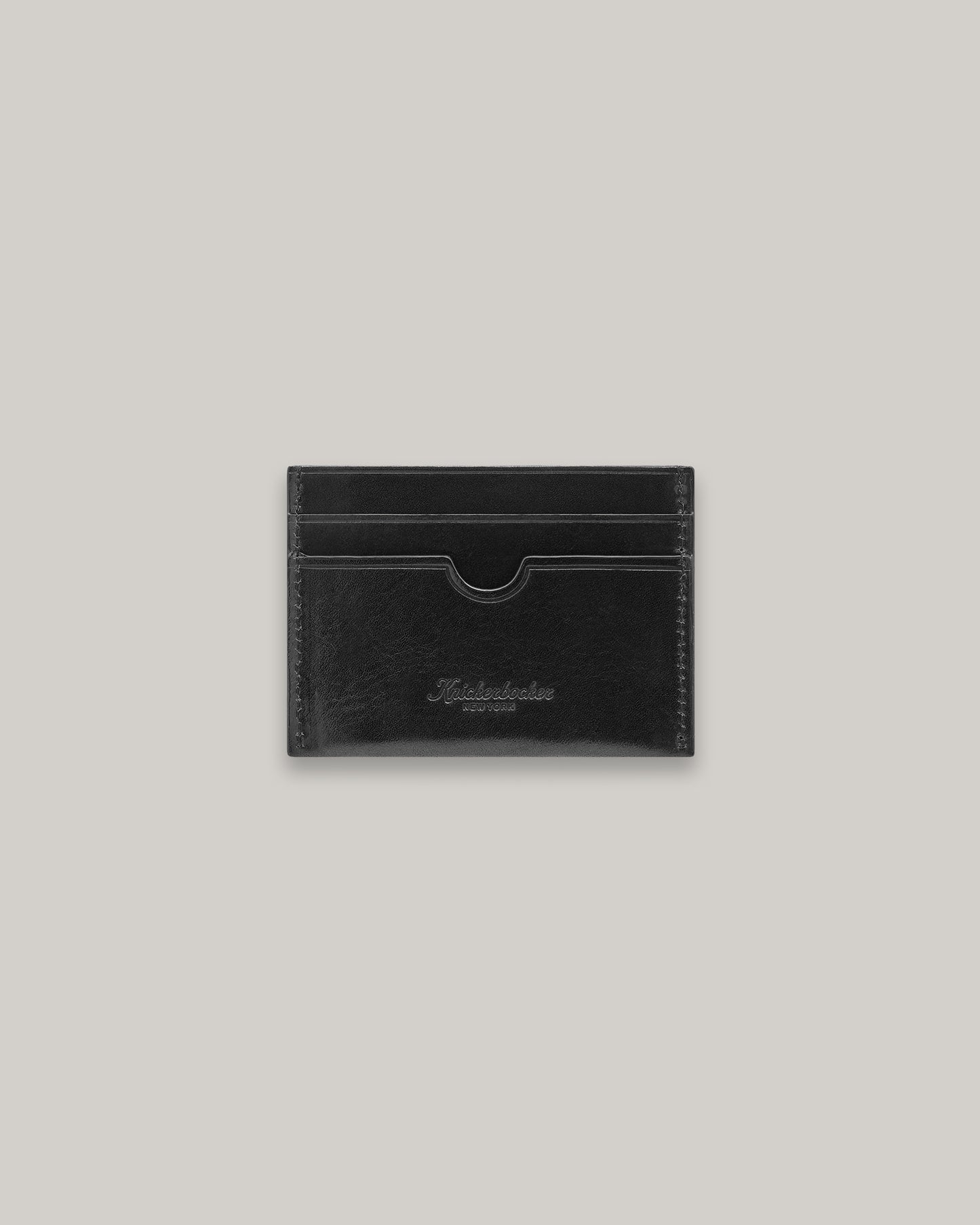KNICKERBOCKER CARD CASE LEATHER - BLACK