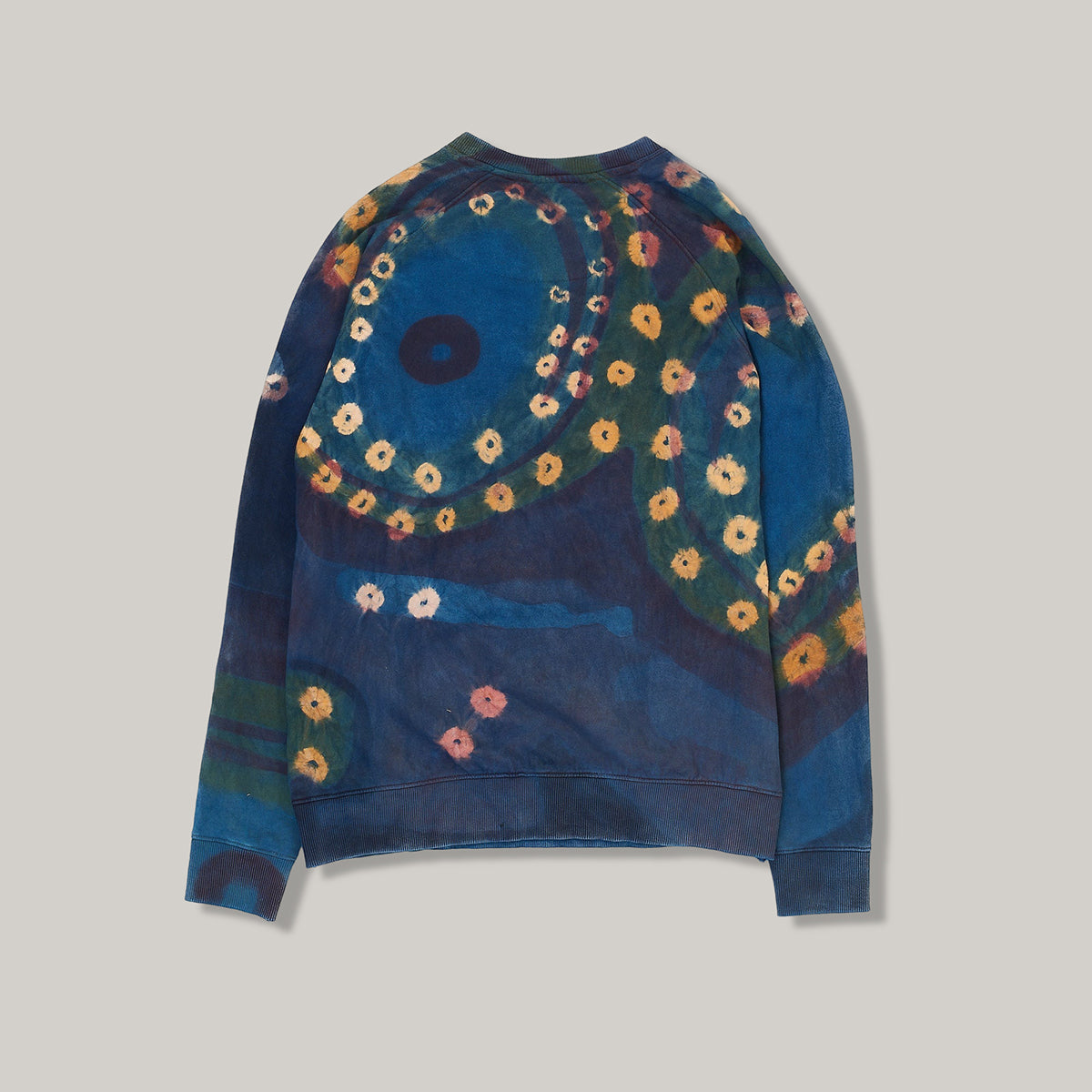 11.11 INDIGO HAND PAINTED & BANDHANI SWEATSHIRT