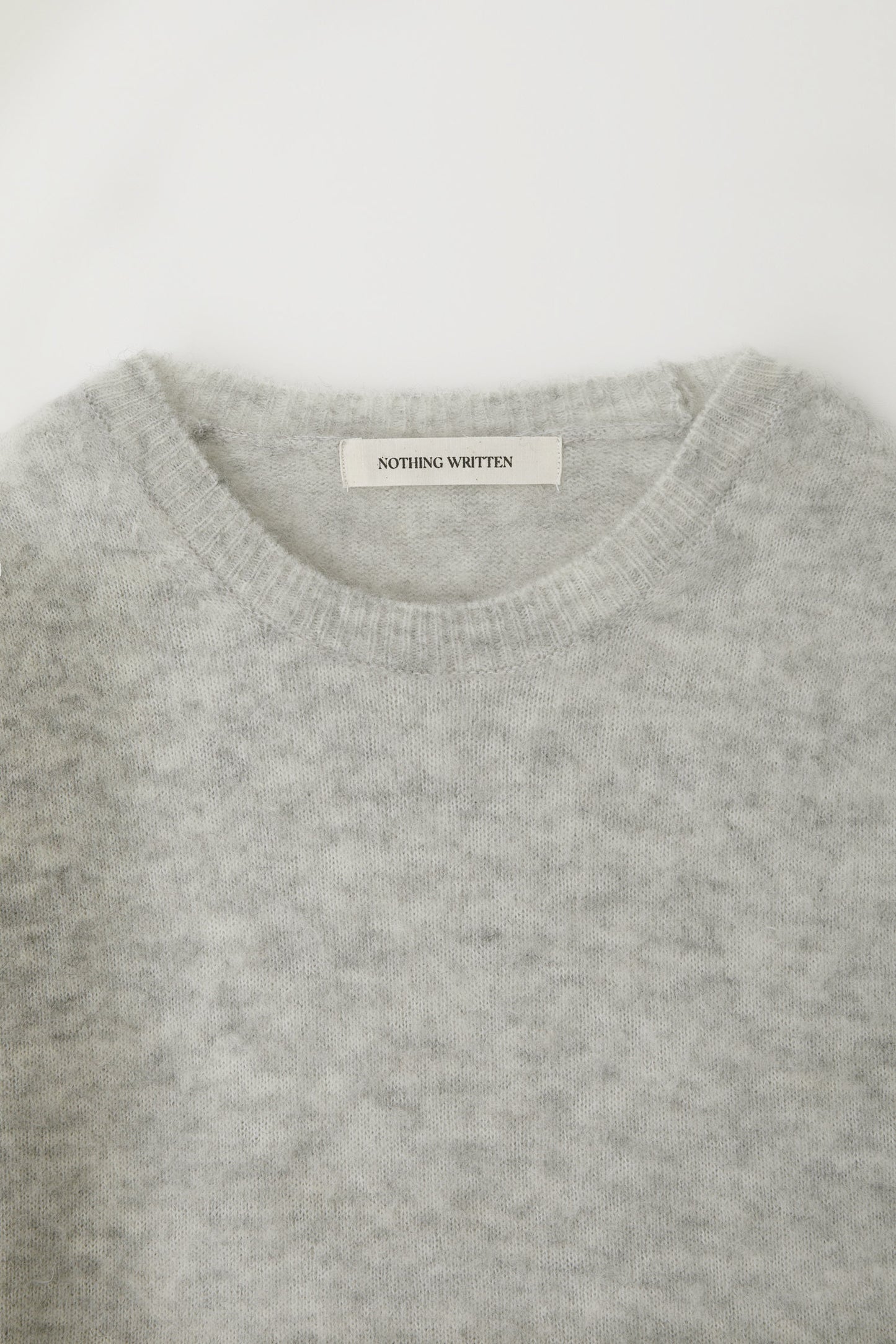 NOTHING WRITTEN KOTTE ALPACA SHORT SLEEVE KNIT - GREY