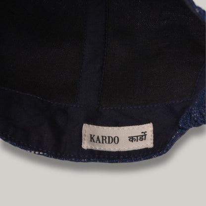 KARDO QUILTED PEAK CAP - INDIGO