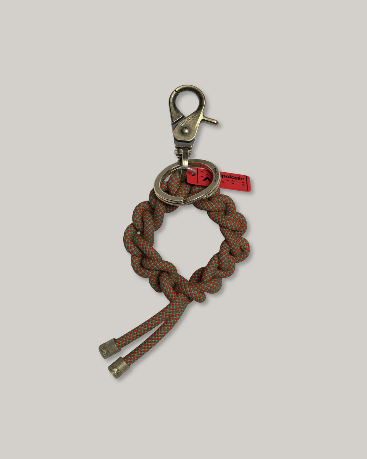 TOPOLOGIE KRANS KEYCHAIN RED IVY LATTICE