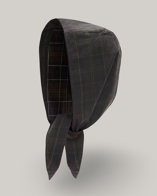 BARBOUR ARLENE WAXED HEADSCARF - CLASSIC TARTAN