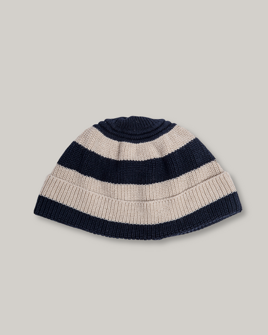 HEIMAT SIGNAL TRAWLER HAT - COTTON/ LINEN - INK/ SEASHELL
