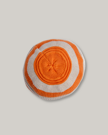 HEIMAT SIGNAL TRAWLER HAT - COTTON/ LINEN - RESCUE ORANGE/ SEASHELL
