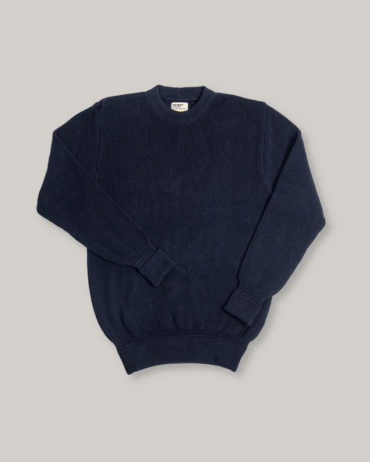 HEIMAT CREWNECK SWEATER - COTTON/ HEMP - INK