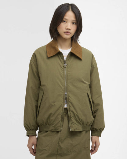 BARBOUR MAUREEN REVERSIBLE CASUAL JACKET - BURNT OLIVE