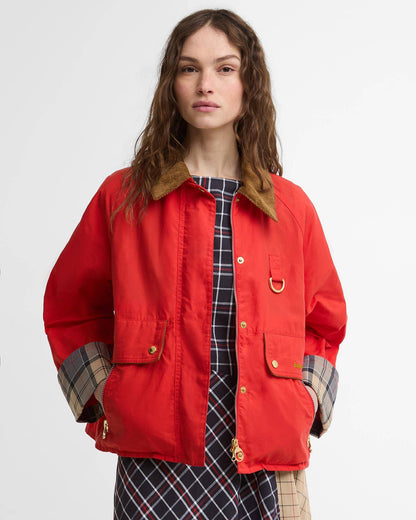 BARBOUR MACKWORTH CASUAL JACKET - VERMILLION
