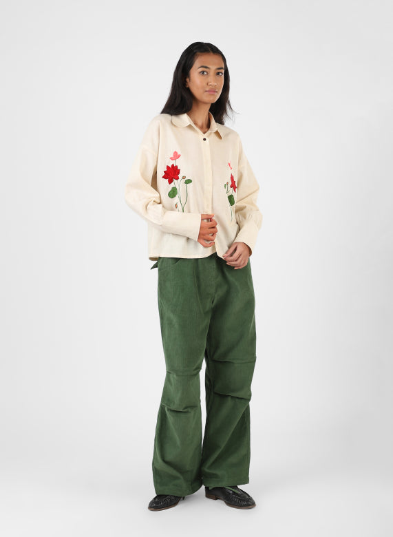 KARDO WOMEN'S LEAH SHIRT - NATURAL