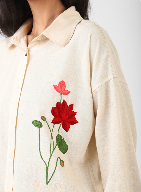 KARDO WOMEN'S LEAH SHIRT - NATURAL