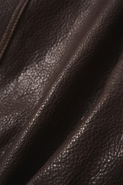NOTHING WRITTEN STAND COLLAR BLOUSON - VINTAGE BROWN
