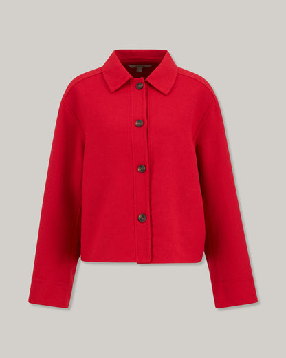 BARBOUR AMANDA OVERSHIRT - POPPY RED