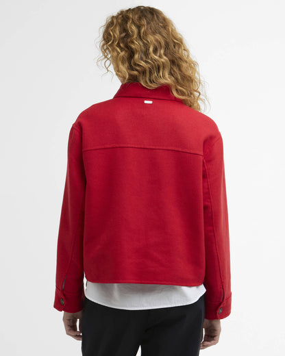 BARBOUR AMANDA OVERSHIRT - POPPY RED