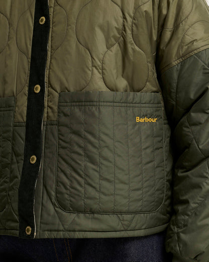 BARBOUR RAVENSHILL REVERSIBLE QUILTED JACKET - OLIVE/FERN/ANCIENT