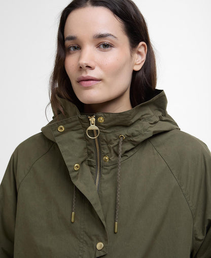 BARBOUR HAYLEY SHOWERPROOF JACKET - DUSKY GREEN/ BREEN/ ANCIENT TARTAN