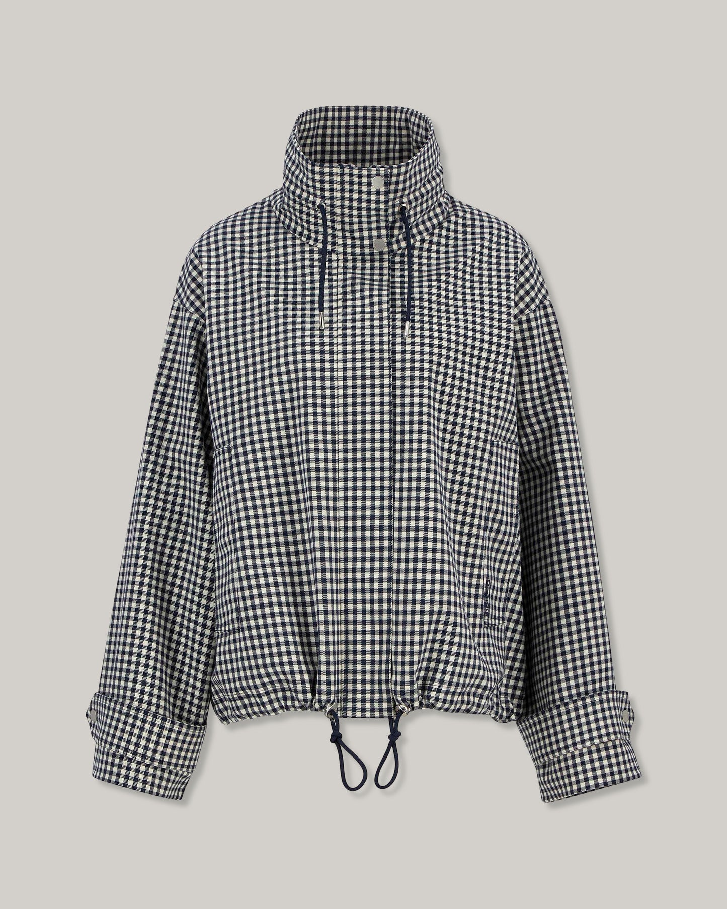 BARBOUR BROWNWYN GINGHAM SHOWERPROOF JACKET - NAVY GINGHAM