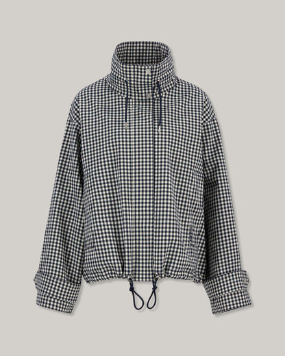BARBOUR BROWNWYN GINGHAM SHOWERPROOF JACKET - NAVY GINGHAM