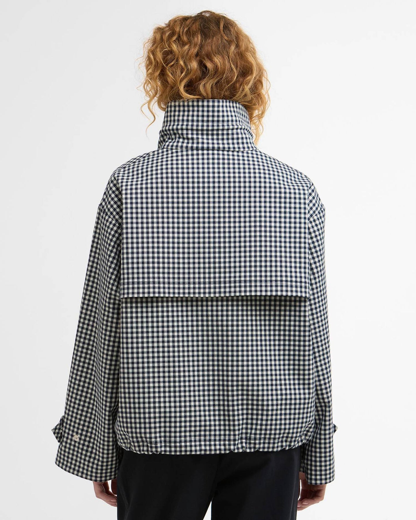 BARBOUR BROWNWYN GINGHAM SHOWERPROOF JACKET - NAVY GINGHAM