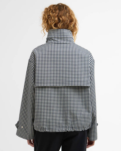 BARBOUR BROWNWYN GINGHAM SHOWERPROOF JACKET - NAVY GINGHAM