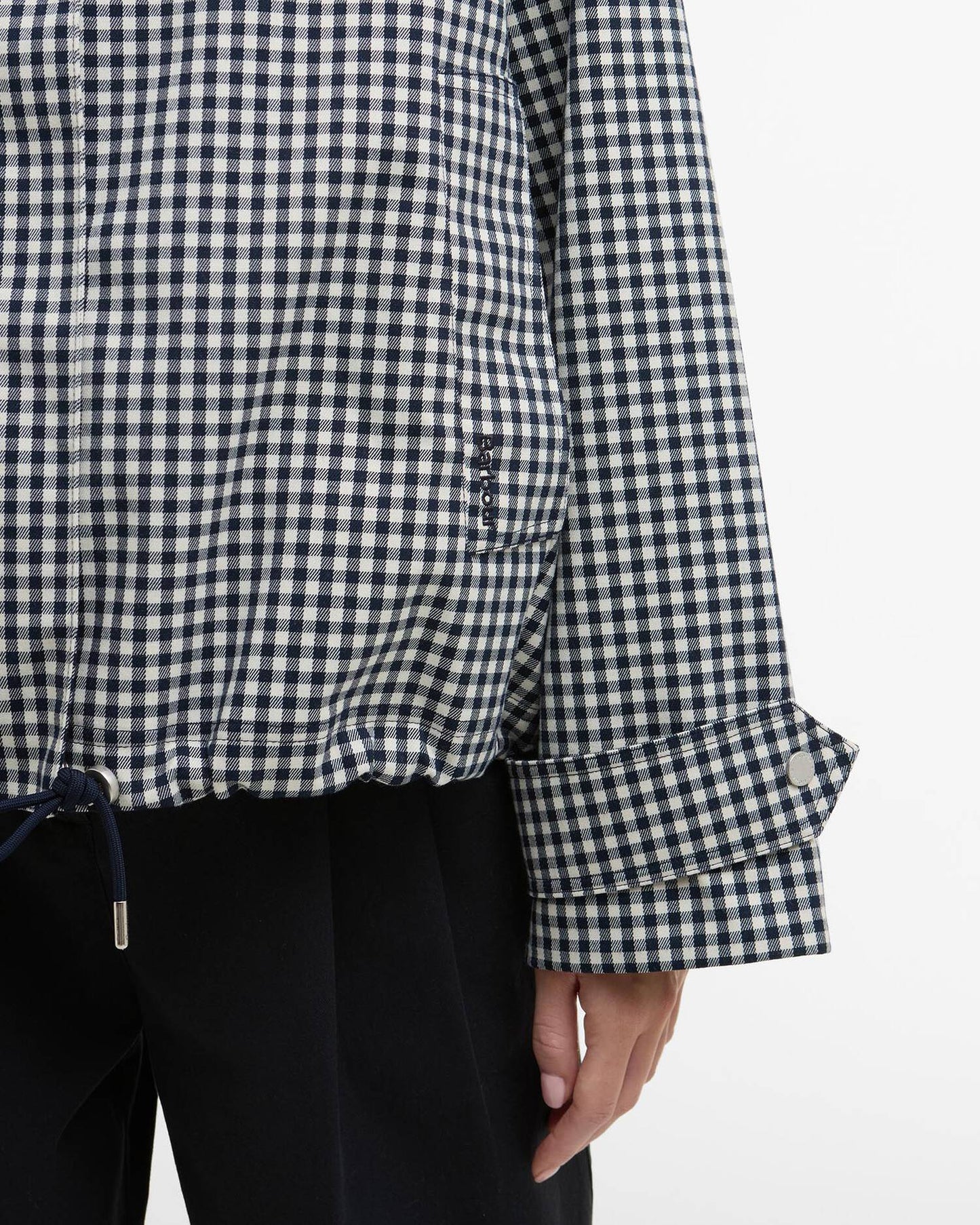 BARBOUR BROWNWYN GINGHAM SHOWERPROOF JACKET - NAVY GINGHAM