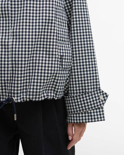 BARBOUR BROWNWYN GINGHAM SHOWERPROOF JACKET - NAVY GINGHAM