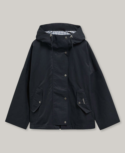 BARBOUR KINGSWOOD SHOWERPROOF JACKET - DARK NAVY/ NAVY GINGHAM