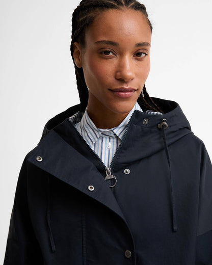 BARBOUR KINGSWOOD SHOWERPROOF JACKET - DARK NAVY/ NAVY GINGHAM