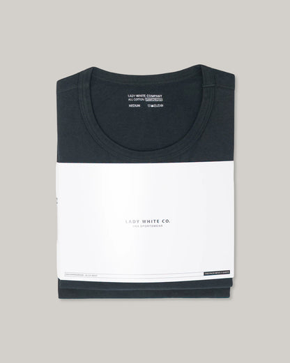 LADY WHITE CO. TEE 2 PACK - ABYSS