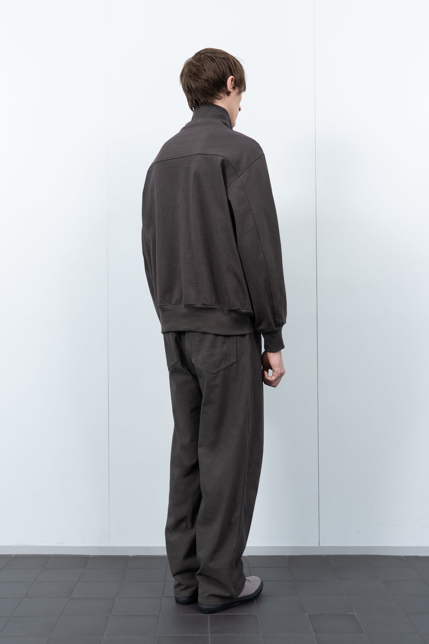 LADY WHITE CO. LAYERED 1/4 ZIP - PEWTER
