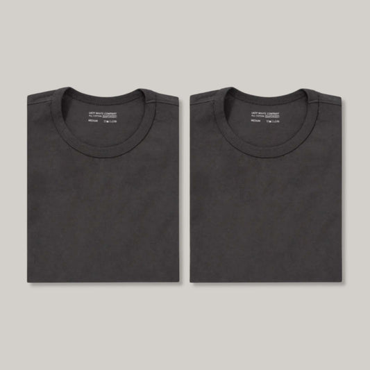 LADY WHITE CO. TEE 2 PACK - PEWTER