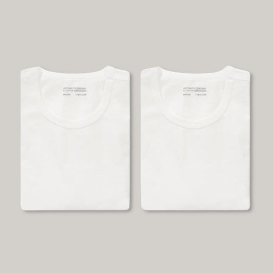 LADY WHITE CO. TEE 2 PACK - WHITE