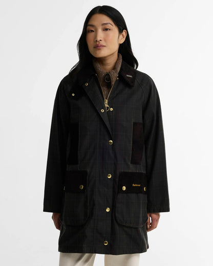BARBOUR TARTAN REIMAGINED ICONS TARTAN  MODEN BEAUFORT WAX JACKET - CLASSIC TARTAN/ OLIVE