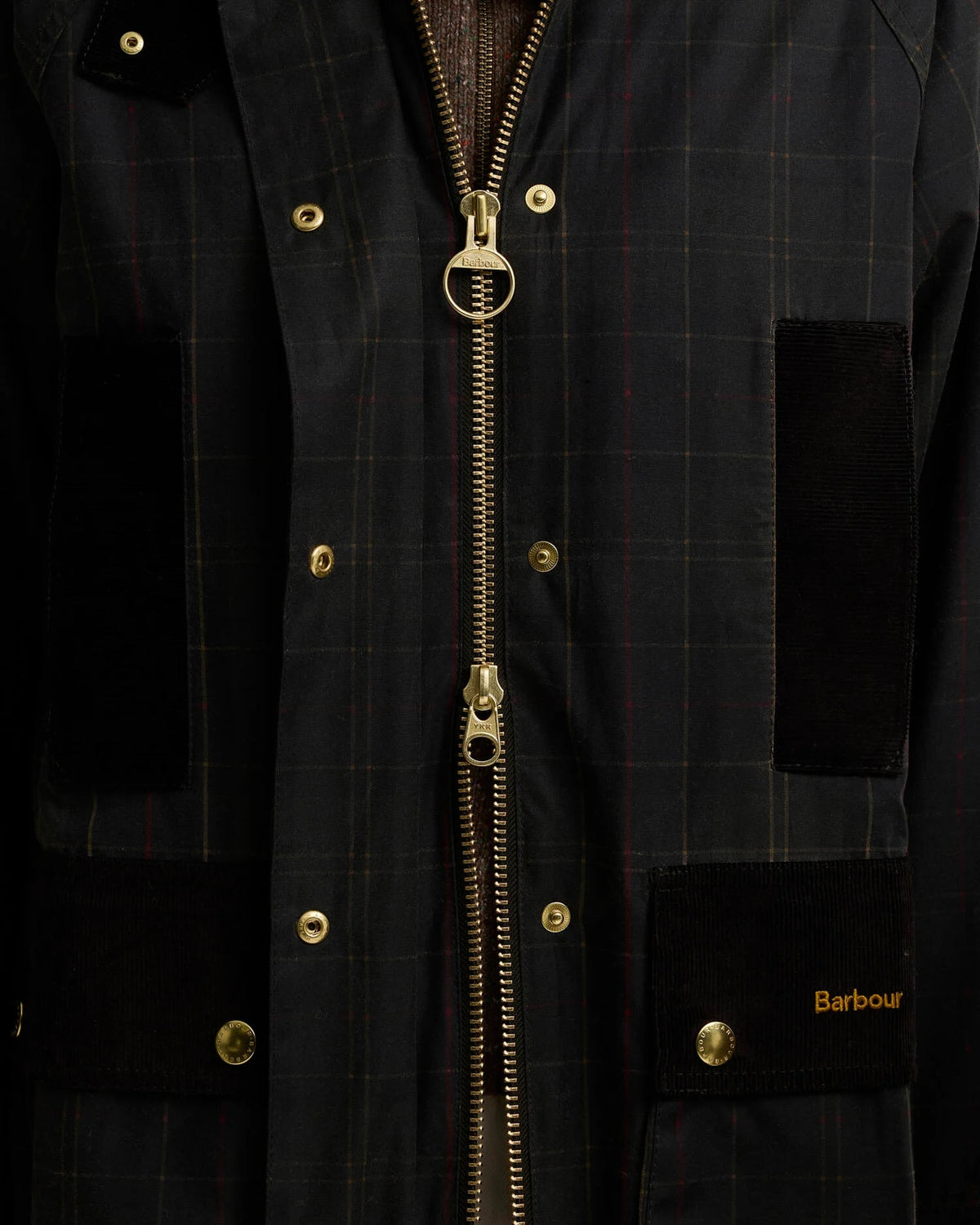 BARBOUR TARTAN REIMAGINED ICONS TARTAN  MODEN BEAUFORT WAX JACKET - CLASSIC TARTAN/ OLIVE