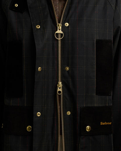 BARBOUR TARTAN REIMAGINED ICONS TARTAN  MODEN BEAUFORT WAX JACKET - CLASSIC TARTAN/ OLIVE