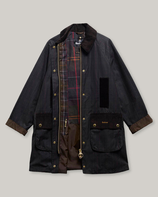 BARBOUR TARTAN REIMAGINED ICONS TARTAN  MODEN BEAUFORT WAX JACKET - CLASSIC TARTAN/ OLIVE