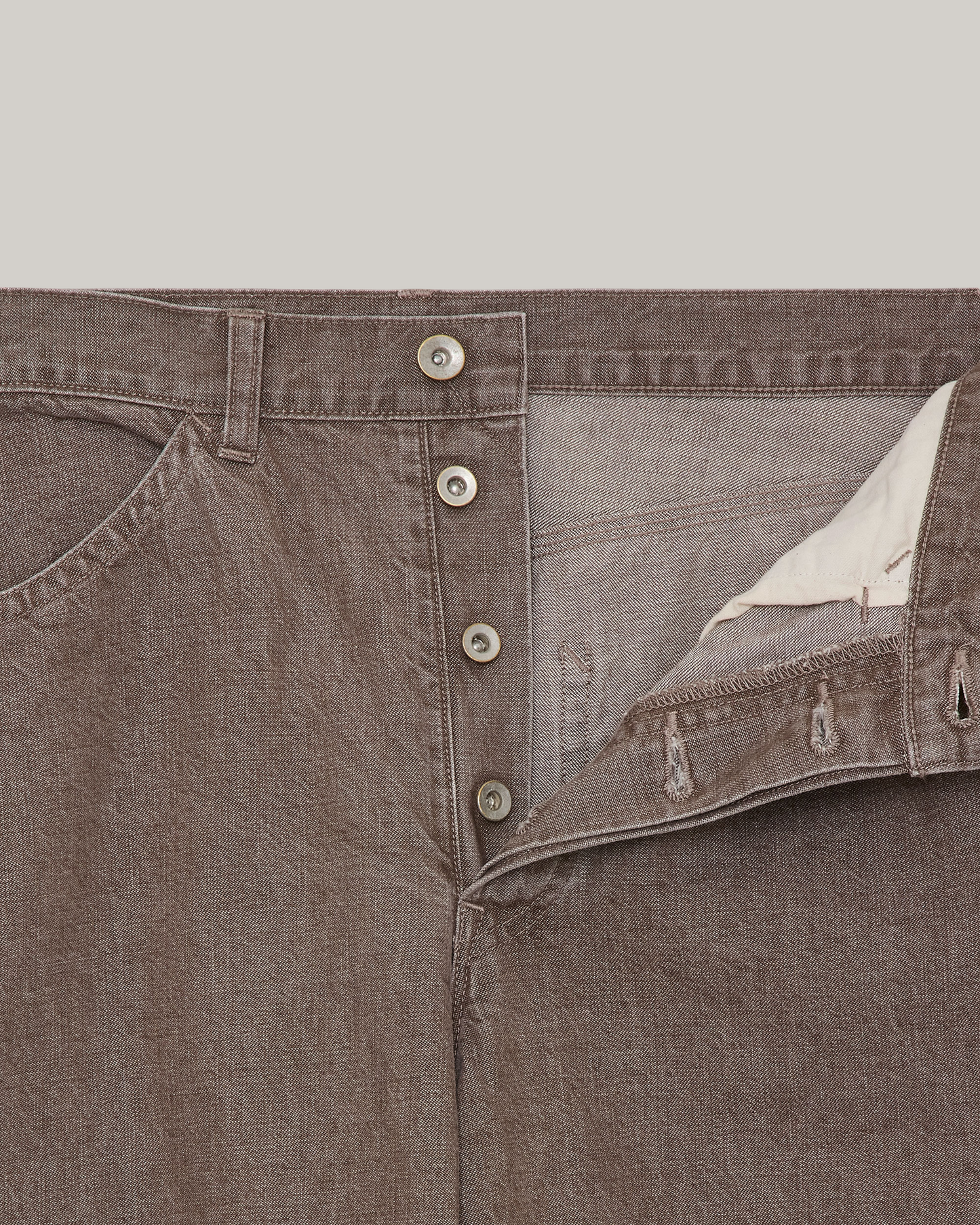 MARKA WIDE PAINTER PANTS - BROWN